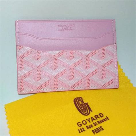 porte carte goyard rose|porte carte goyard petite.